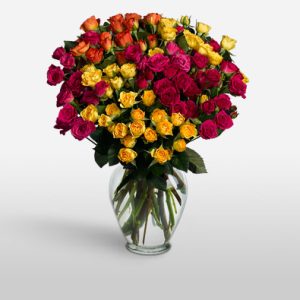 Fantasia 16 Long Stem Spray Roses