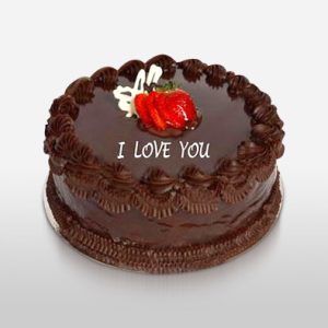 Round Shape Chocolate Cake - 35oz/1kg