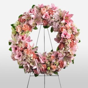 Warm Comfort Funeral Wreath