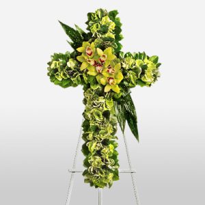 Standing Cross Funeral Spray