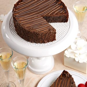 Triple Chocolate Enrobed Brownie Cake - 35oz/1kg