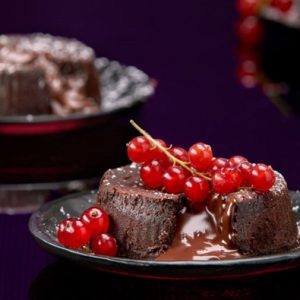 Chocolate Truffle Lava Cakes - Four 4-inch mini cakes