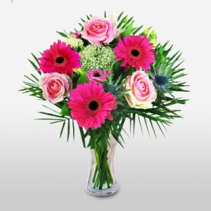 Classic Mixed Flowers In Pink