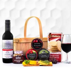 Cheese and Wine Basket