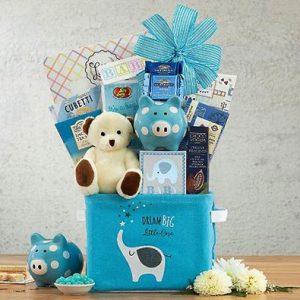 Pampered Boy Blue Gift Basket