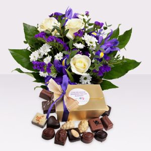 Stunning Bouquet with Belgium Chocolates